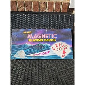 KLING WINDPROOF MAGNETIC PLAYING CARDS, DELUXE GAME SET, RED NO. 55
